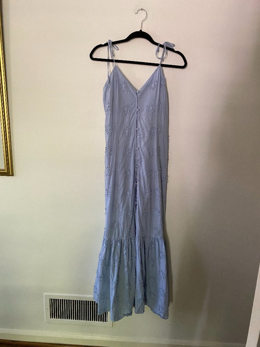 REVOLVE Tularosa Villa Dress Light Blue Maxi Floral Boho XS